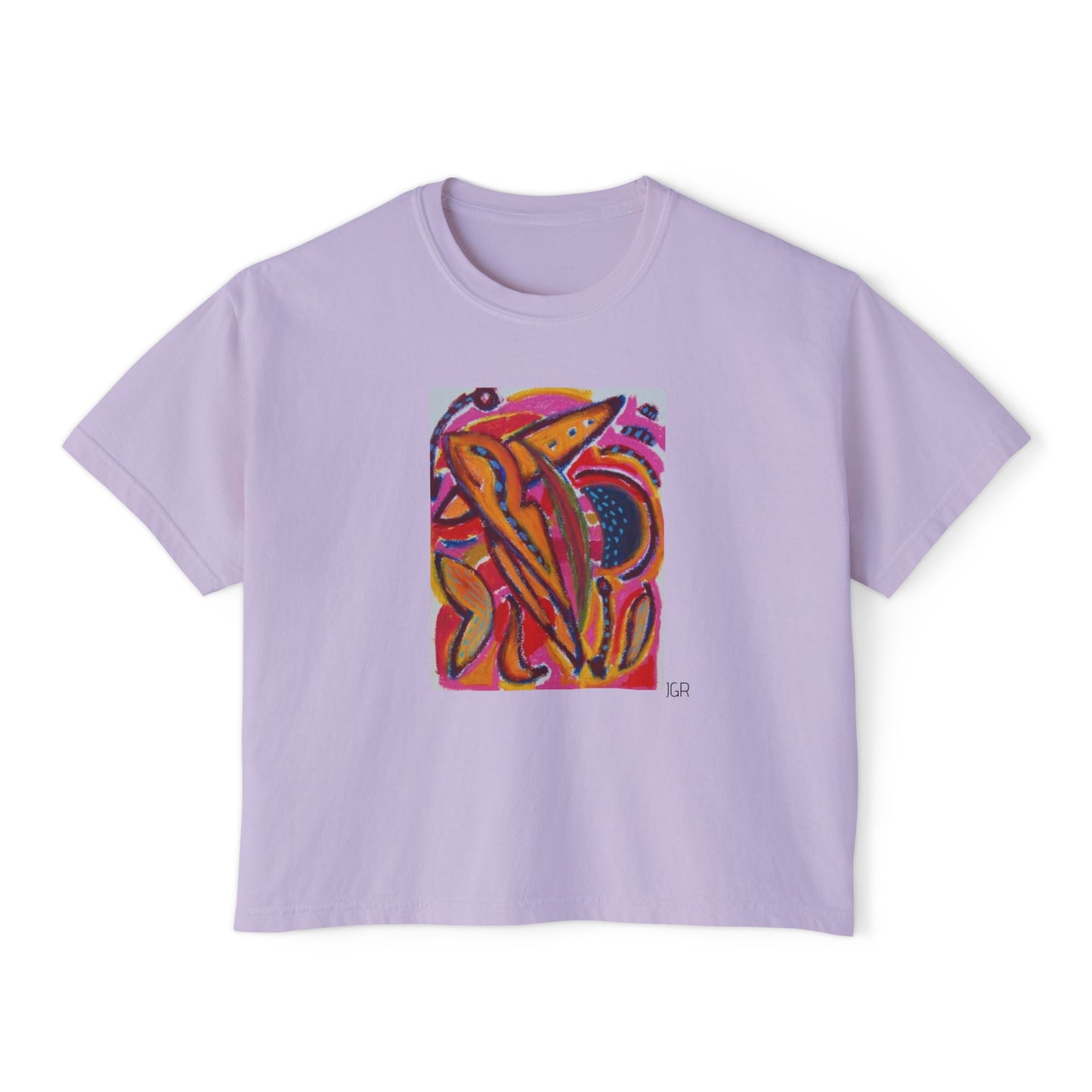 JGR Boxy Art Tee - Warm Flora