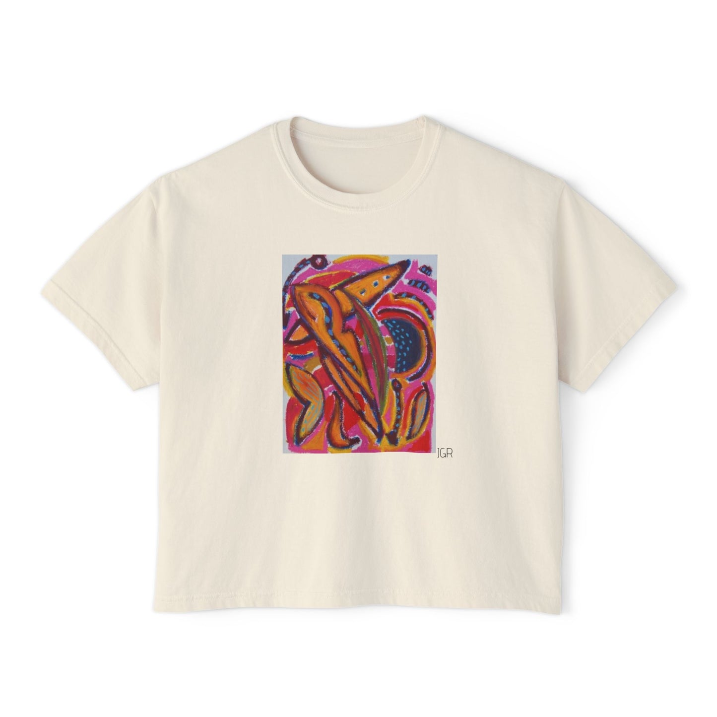 JGR Boxy Art Tee - Warm Flora