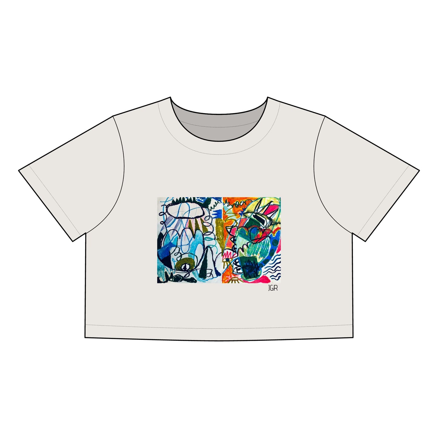 JGR Cropped Art Tee: “Both Sides.”