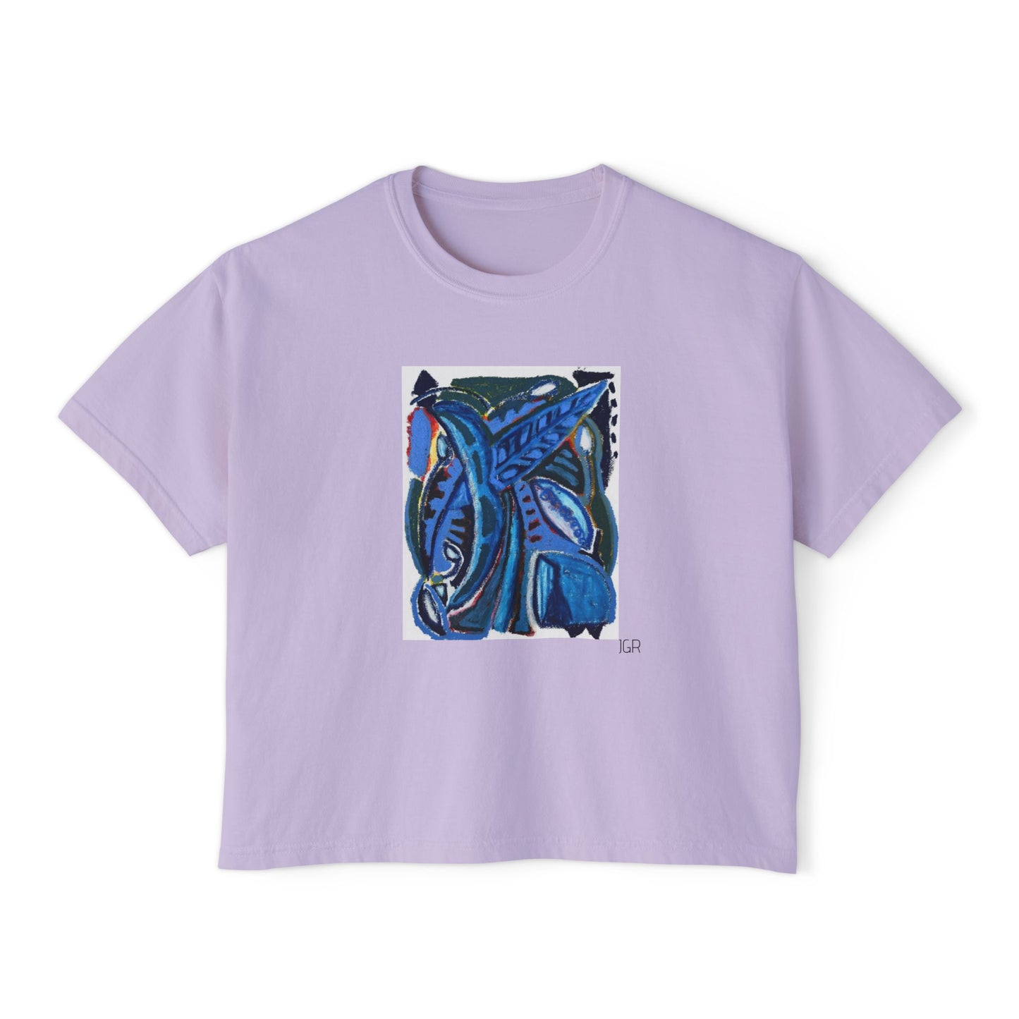 JGR Boxy Art Tee - Cool Flora