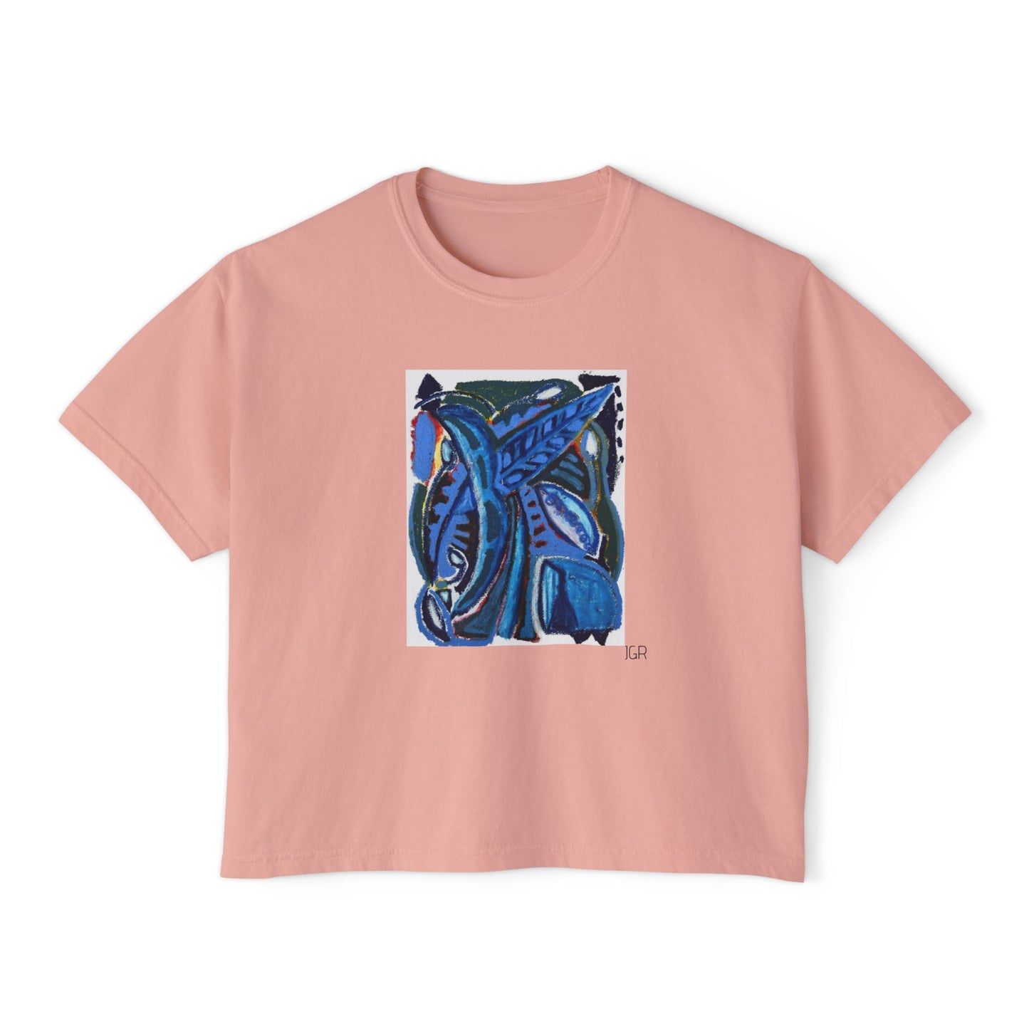 JGR Boxy Art Tee - Cool Flora