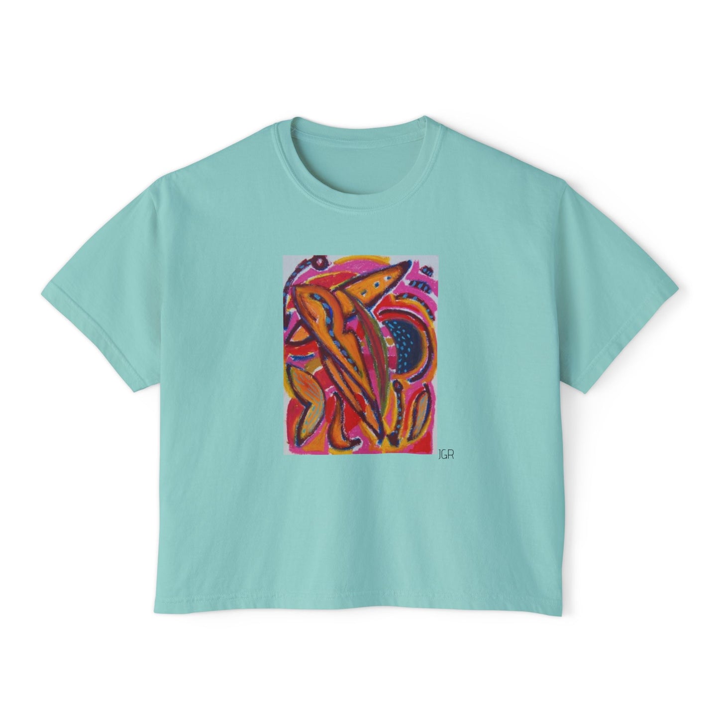 JGR Boxy Art Tee - Warm Flora
