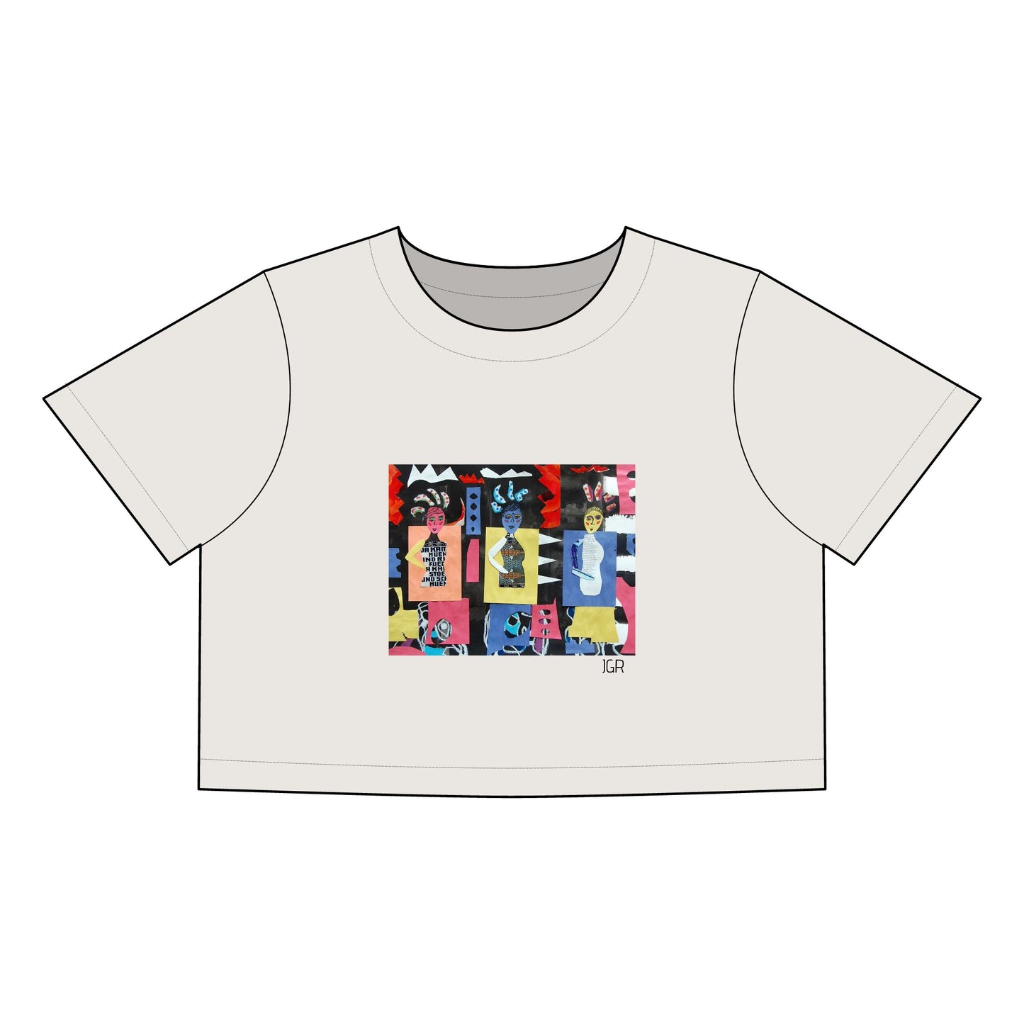 JGR Cropped Art Tee - “Three Ladies!”