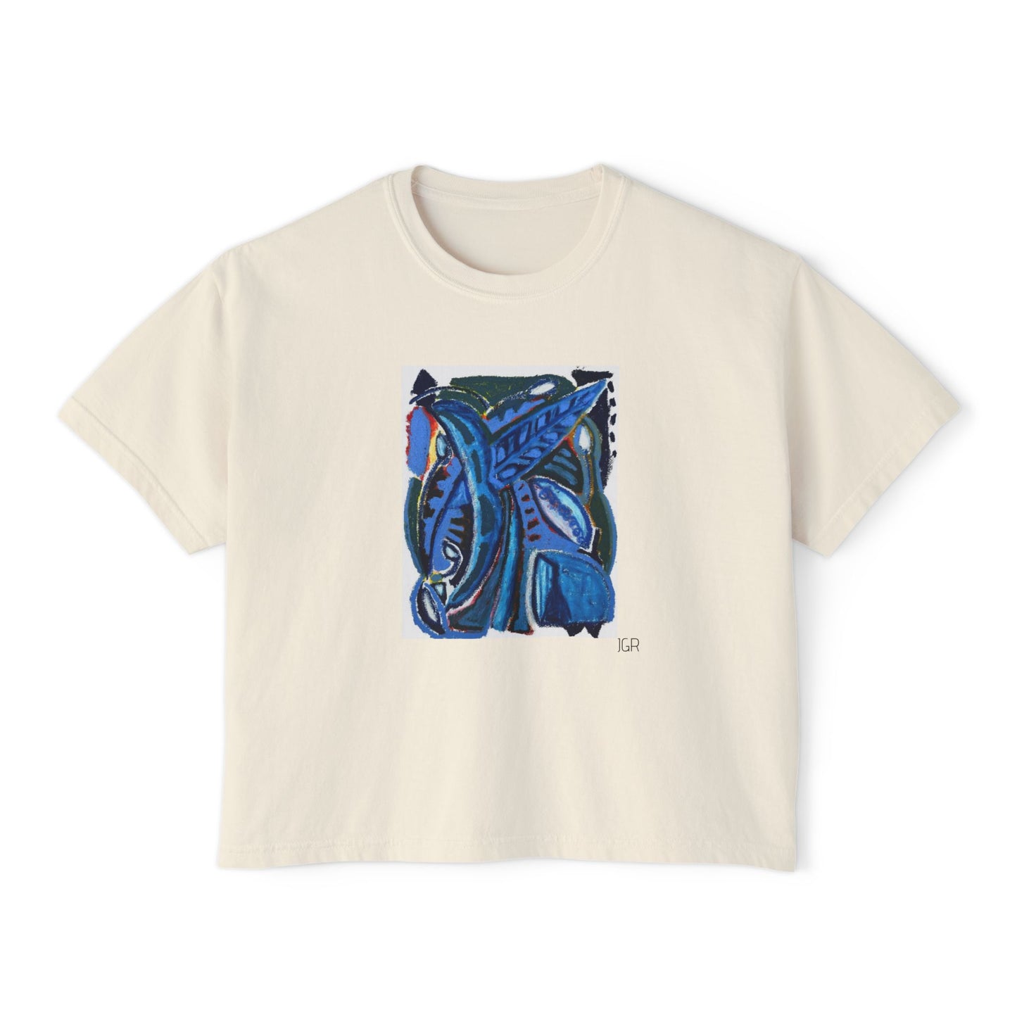 JGR Boxy Art Tee - Cool Flora