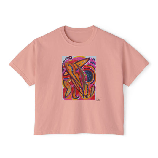 JGR Boxy Art Tee -  Warm Flora