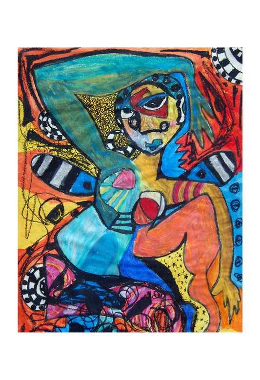 Abstract Dancer 5"x7" print